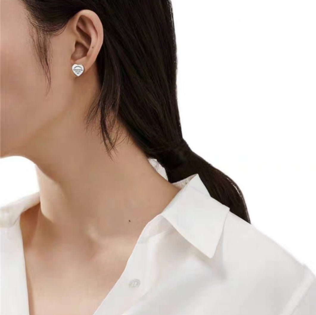 [Lume Jewelry]RETURN TO TIF LOVE SILVER EARRINGS