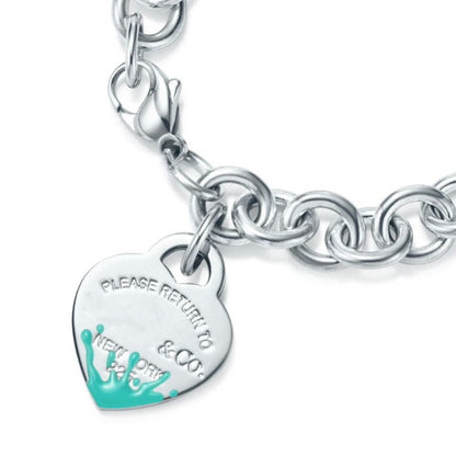 [Lume Jewelry]LOVE HEART RETURN TO TIF SILVER BRACELET