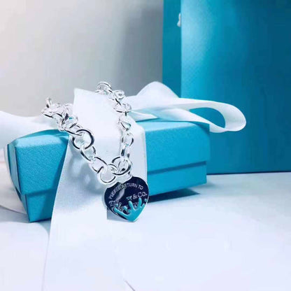 [Lume Jewelry]LOVE HEART RETURN TO TIF SILVER BRACELET