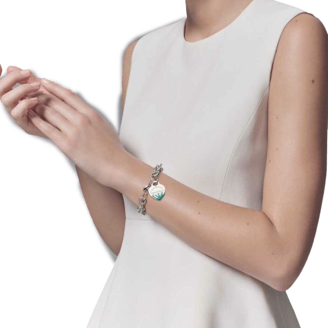 [Lume Jewelry]LOVE HEART RETURN TO TIF SILVER BRACELET