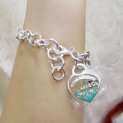 [Lume Jewelry]LOVE HEART RETURN TO TIF SILVER BRACELET