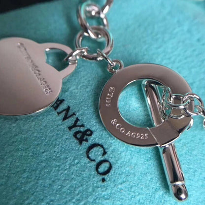 [Lume Jewelry]LOVE HEART PIN BUCKLE RETURN TO TIF SILVER BRACELET