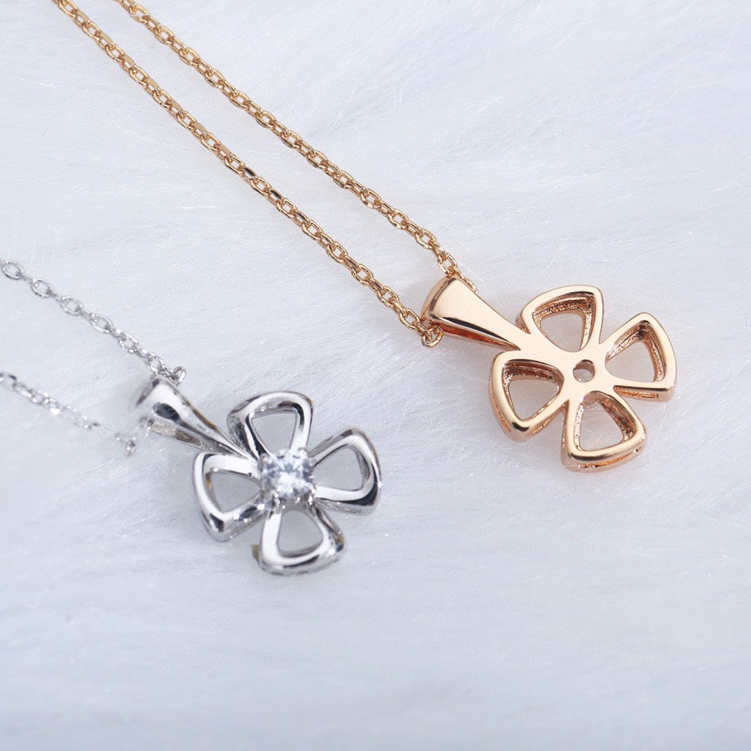 [Lume Jewelry]FIOREVER NECKLACE DIAMOND CENTER