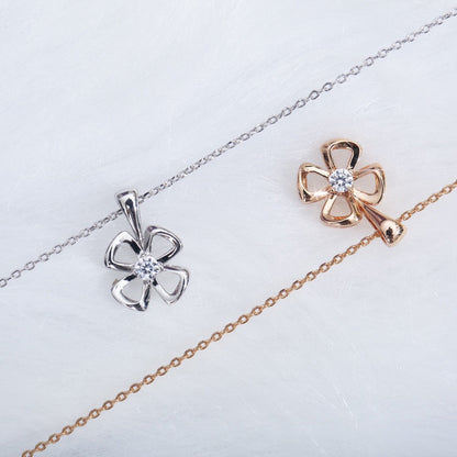 [Lume Jewelry]FIOREVER NECKLACE DIAMOND CENTER